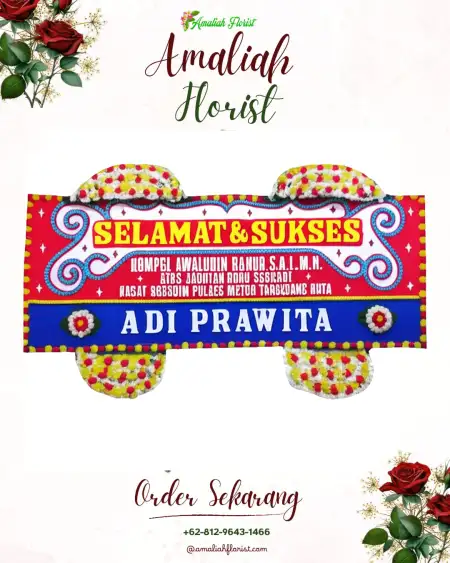 Papan Bunga Ucapan Selamat Simpang Kiri