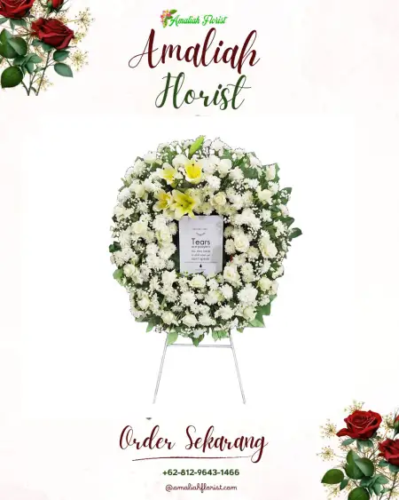 Krans Bunga Duka Simpang Kiri